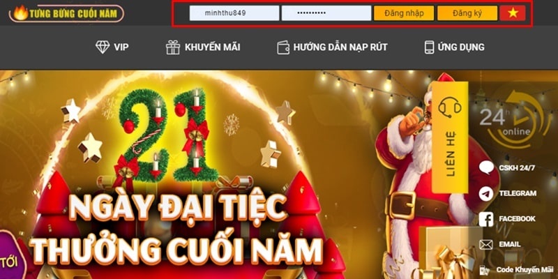 Người chơi cần truy cập vào trang chủ qua đường link chính thống